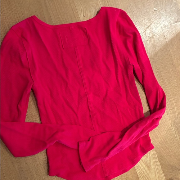 We The Free Magenta/Pink Long Sleeve Blouse - Picture 5 of 6